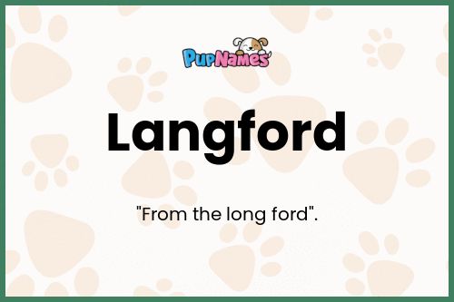 Langford dog name meaning