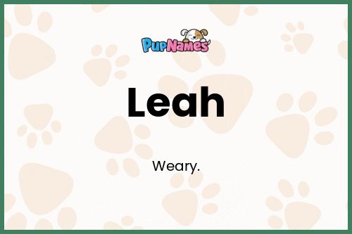 Leah dog name meaning