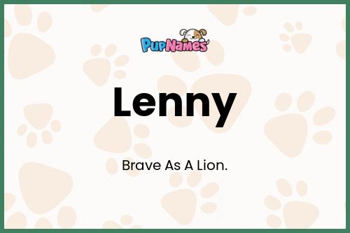 Lenny dog name meaning