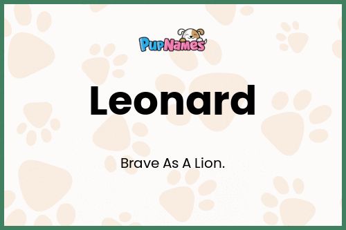 Leonard dog name meaning