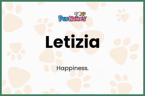 Letizia dog name meaning
