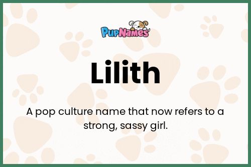 Lilith dog name meaning