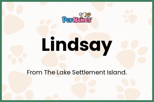 Lindsay dog name meaning