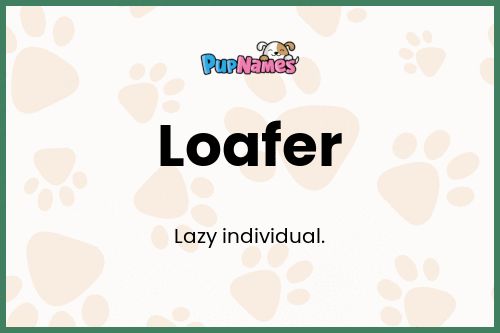 Loafer dog name meaning