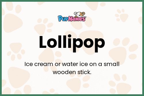 Lollipop dog name meaning