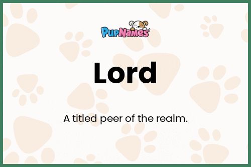 Lord dog name meaning