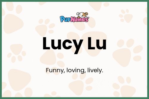 Lucy Lu dog name meaning