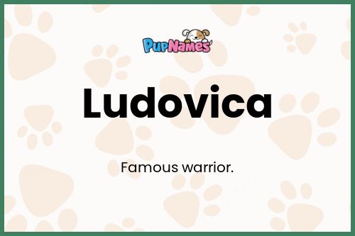 Ludovica dog name meaning