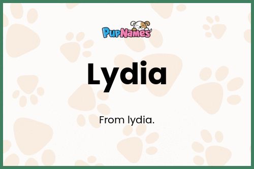 Lydia dog name meaning