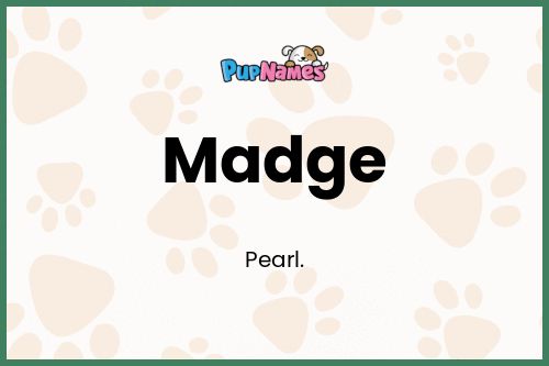 Madge dog name meaning