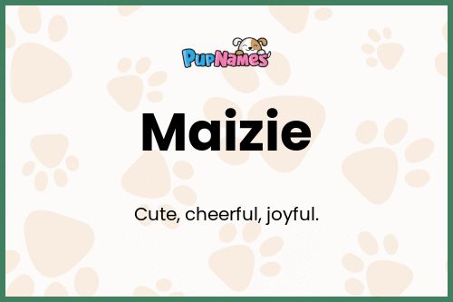 Maizie dog name meaning