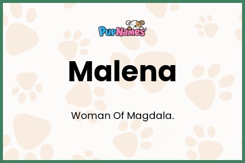 Malena dog name meaning