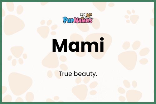 Mami dog name meaning