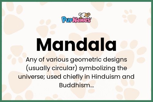 Mandala dog name meaning