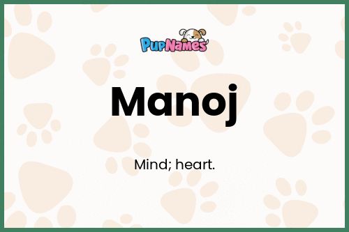 Manoj dog name meaning