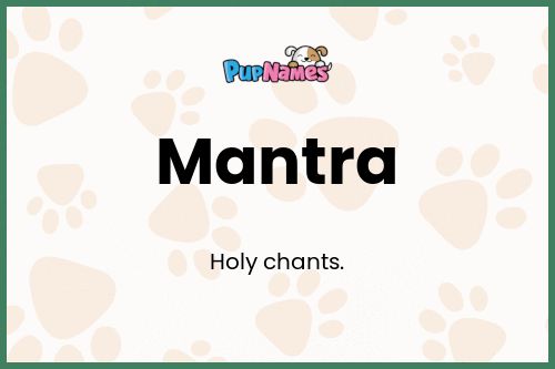 Mantra dog name meaning