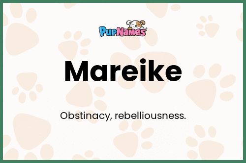 Mareike dog name meaning