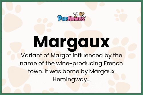 Margaux dog name meaning