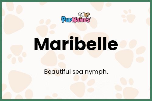 Maribelle dog name meaning