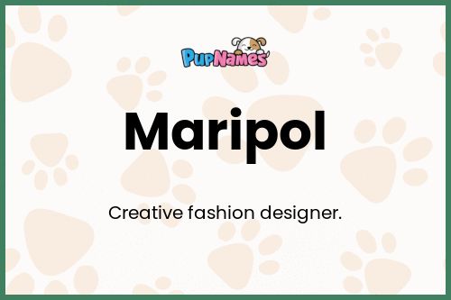 Maripol dog name meaning