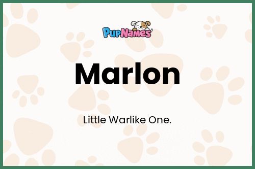 Marlon dog name meaning