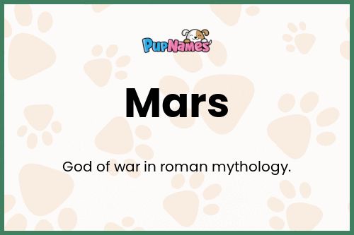 Mars dog name meaning