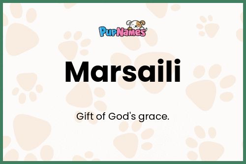 Marsaili dog name meaning