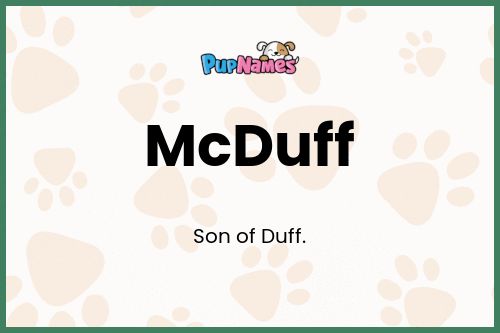 McDuff dog name meaning