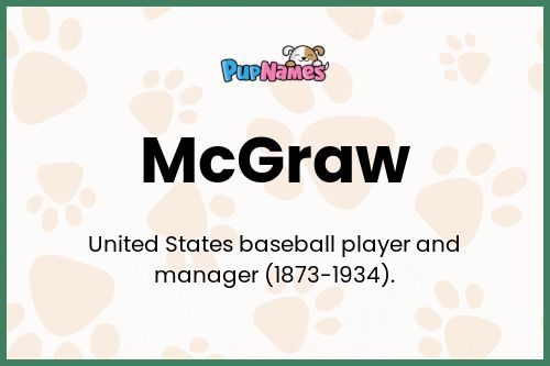 McGraw dog name meaning