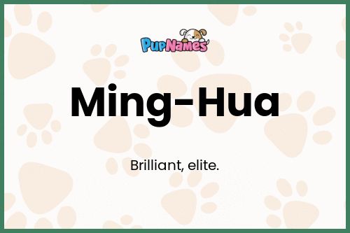 Ming-Hua dog name meaning