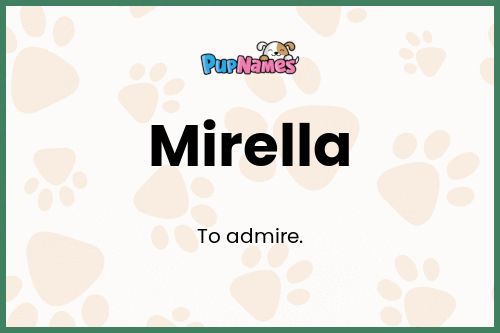 Mirella dog name meaning