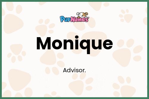 Monique dog name meaning