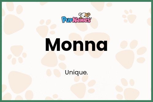 Monna dog name meaning