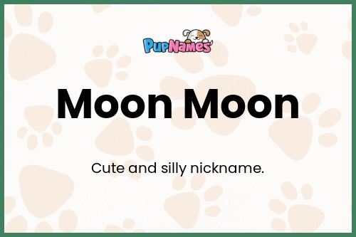 Moon Moon dog name meaning