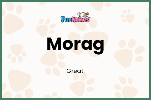 Morag dog name meaning