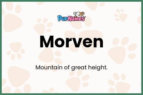 Morven dog name meaning