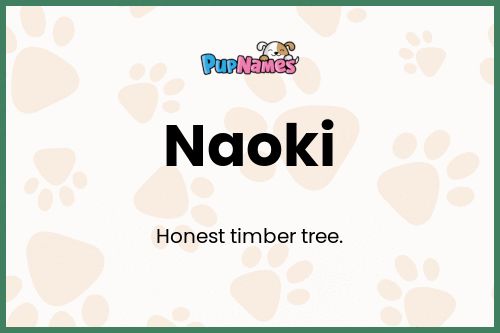 Naoki dog name meaning