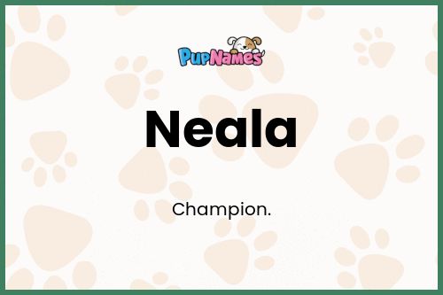 Neala dog name meaning