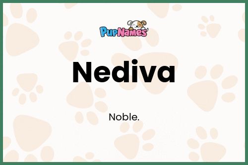 Nediva dog name meaning