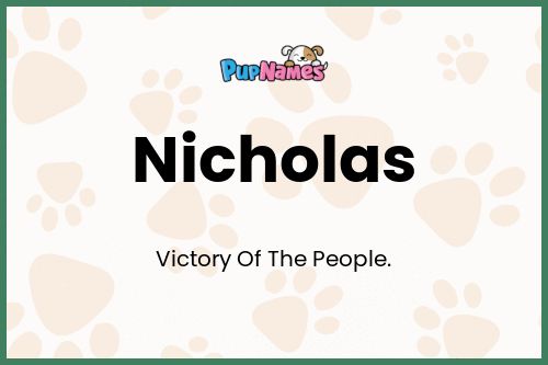 Nicholas dog name meaning