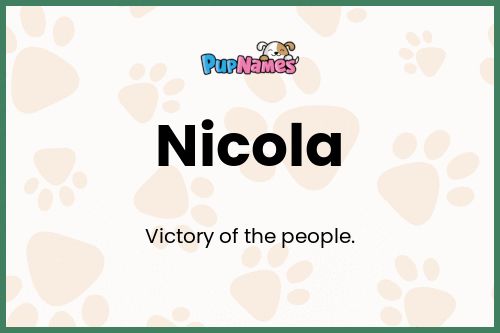 Nicola dog name meaning