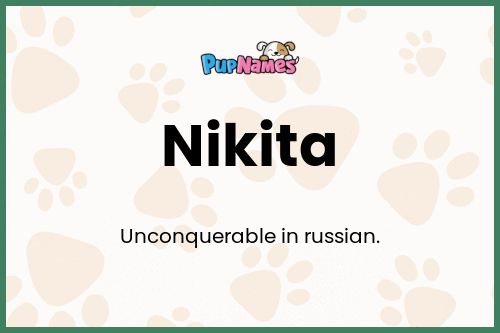 Nikita dog name meaning