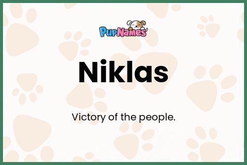 Niklas dog name meaning