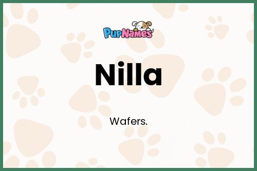 Nilla dog name meaning