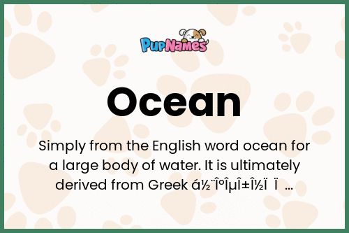 Ocean dog name meaning