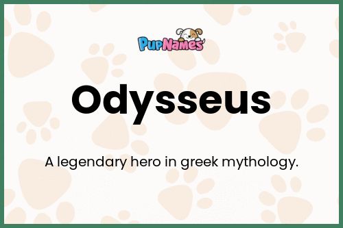 Odysseus dog name meaning