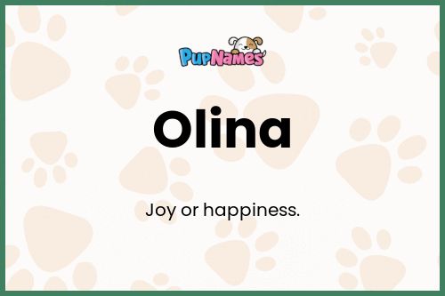 Olina dog name meaning