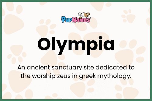 Olympia dog name meaning