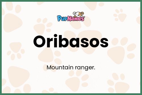 Oribasos dog name meaning