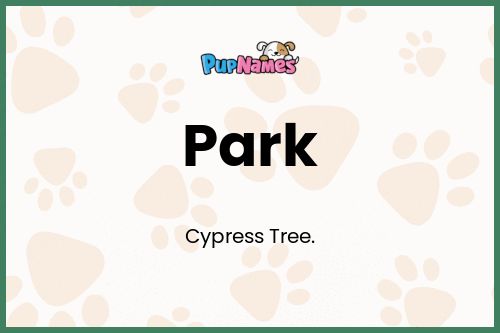 Park dog name meaning